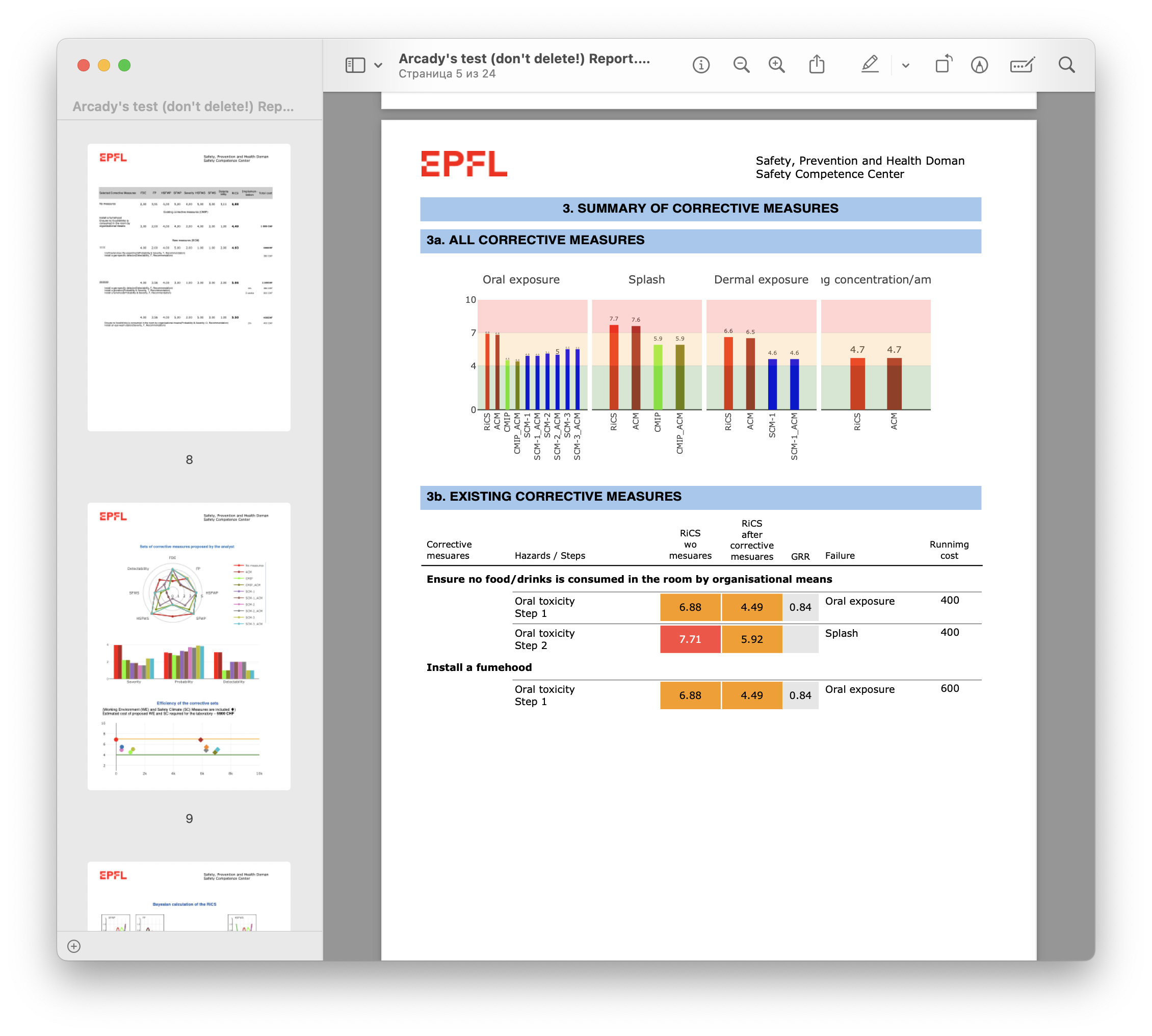 LARA+D. Report Example 1