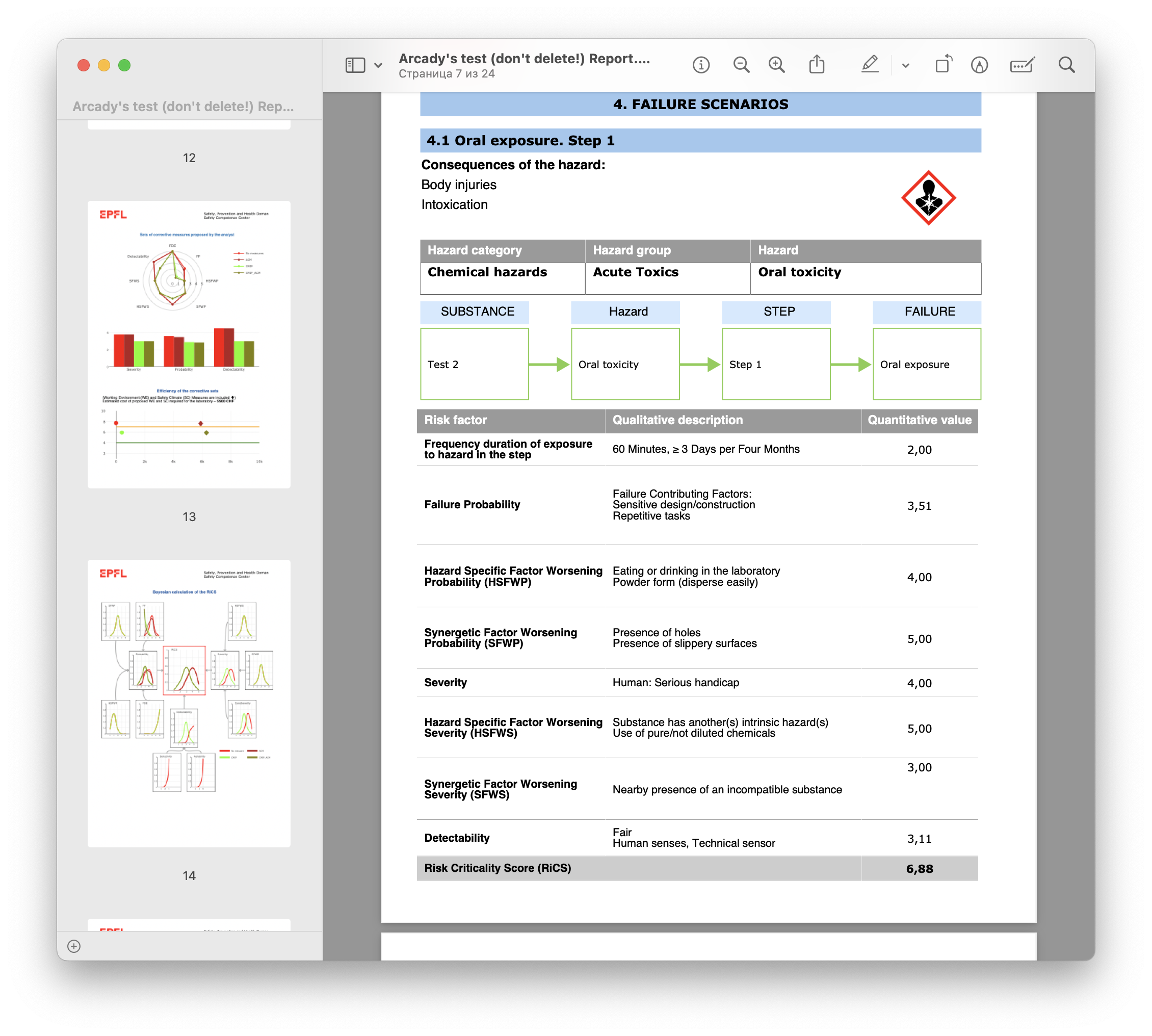 LARA+D. Report Example 2